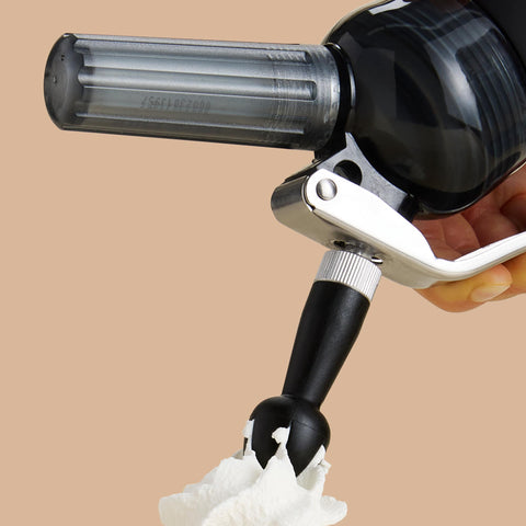 CreamRight whip cream dispenser serving whipped cream